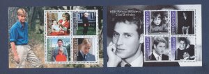 GIBRALTAR - Scott 845a & 945a - MNH S/S -  Prince William - 2000 & 2003