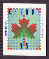 CANADA 1996,Maple Leaf Quilt self-adhesive single # 1607