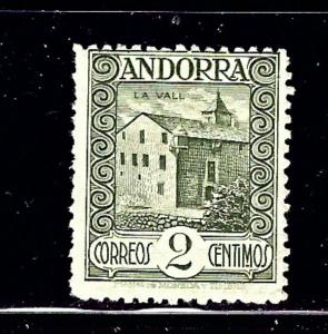 Spanish Andorra 13 MH 1929 issue