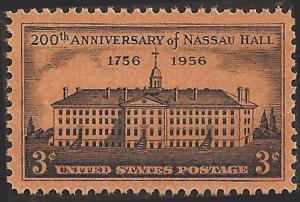 # 1083 MINT NEVER HINGED NASSAU HALL