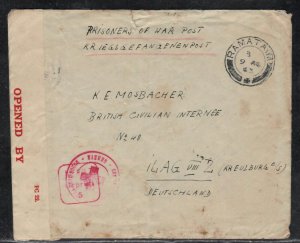 Prisoner of War POW 1943 RAMATAIM Palestine to Germany ILAG VIII Z Censor Cover