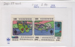 Dominica 246-53 mnh