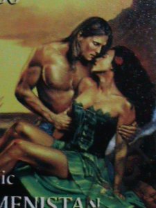 ​TURKMENISTAN STAMP:2001 FAMOUS NUDE PAINTING-CTO-STAMP S/S SHEET