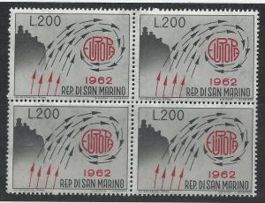 SAN MARINO SC# 539 F-VF MNH 1962 BK/4