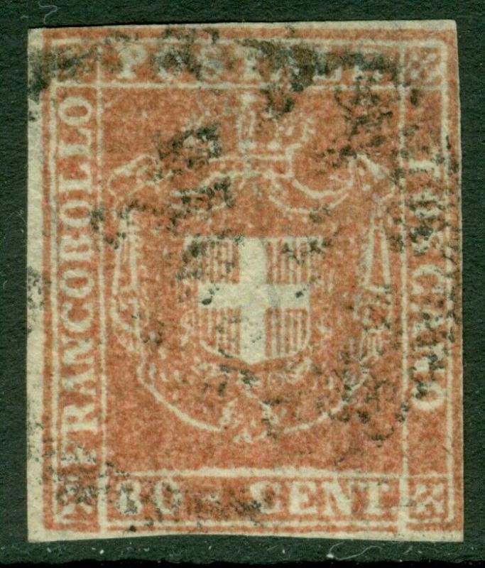 EDW1949SELL : ITALIAN STATES Tuscany 1860 Sc #22 Used, VF+ & Choice. Cat $1,900.