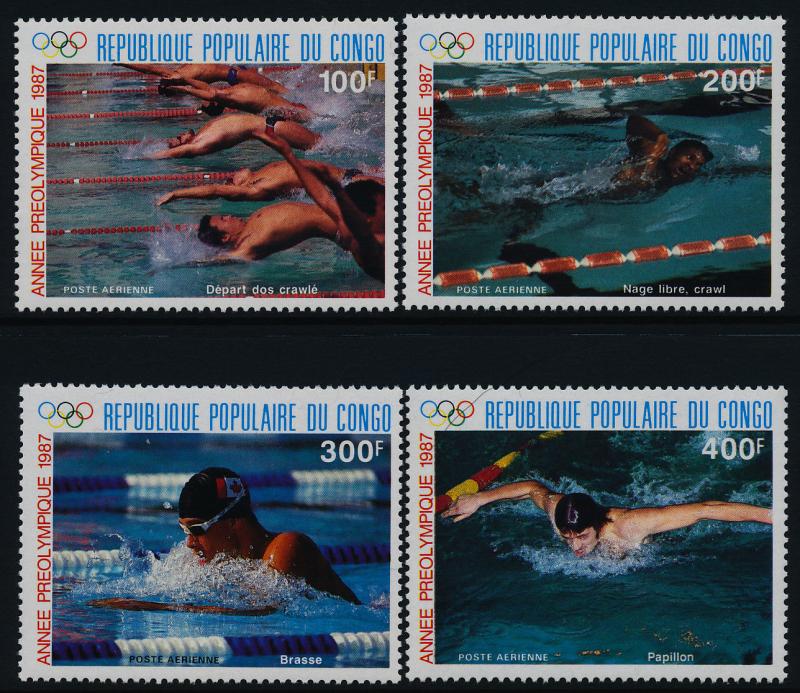 Congo PR C371-5 MNH  MNH Summer Olympics, Swimming