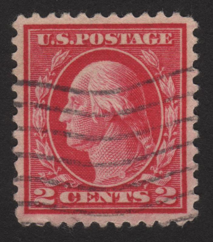 1917 US, 2c stamp, Used, George Washington, Sc 499, XF