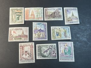 LAOS # 56-65--MINT/NEVER HINGED---2 COMPLETE SETS---1959