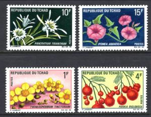 Chad 211-214 Flowers MNH VF