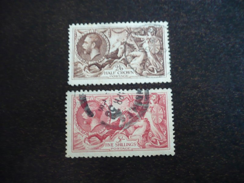 Stamps - Great Britain - Scott# 222-223 - Used Part Set of 2 Stamps
