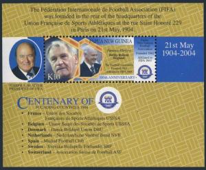 Papua New Guinea 1140 ad,1141 sheets,MNH. FIFA centenary,2004.