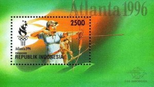 Indonesia 1996 MNH Stamps Souvenir Sheet Scott 1656 Sport Olympic Games Archery