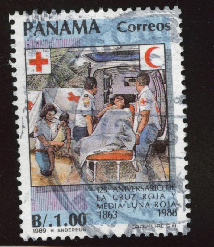 Panama  Scott 762 Used red cross stamp