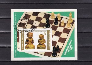 SA03 Sao Tome and Principe 1981 World Chess Championship, Meran minisheet