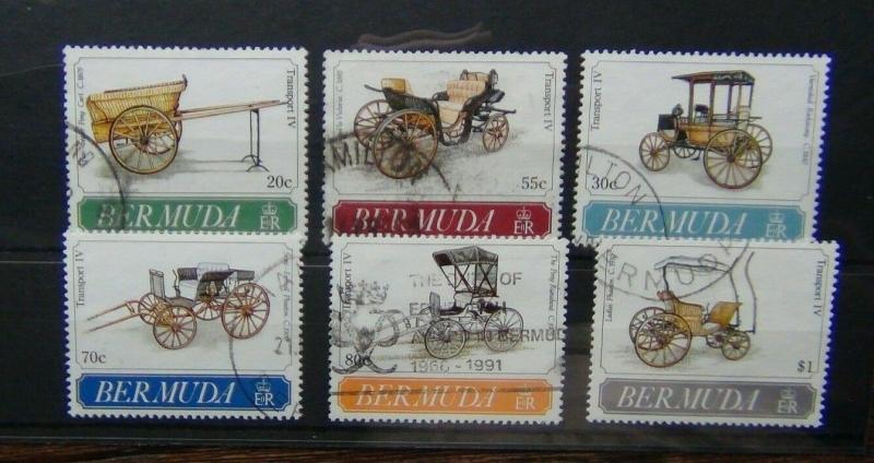 Bermuda 1991 Transport 4th Series Set Used 