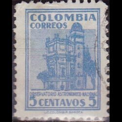 COLOMBIA 1948 - Scott# 565 Observatory Set of 1 Used