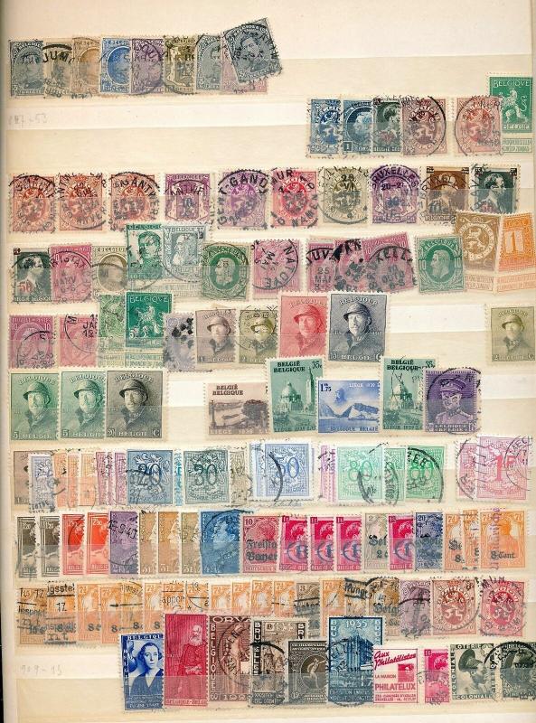 BELGIUM Early/Mid Mint &Used Collection Incl.Railway Appx 600 Items) GX769