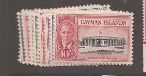 Cayman Islands 1950 KGV SG 135-47 MOG (1att)