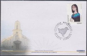 URUGUAY Sc #2567 FDC GLADYS AFAMADO, ARTIST, WRITER, POET, DAUGHTER of IMMGRANTS