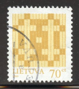 Lithuania Scott 602a UNH - 1998 Double Barred Crosses, Inscribed 1999