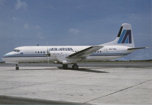 8380 Aviation Postcard  AIR ARUBA YS-11A-213  Airlines