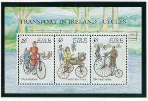 Ireland 826a MNH 1991 Bicycles souvenir sheet (an8588)