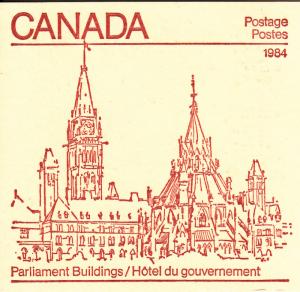 Canada 1984 Booklet BK85b Sc #924ai Pane of 25 32c Maple Leaf with 2 labels 1...