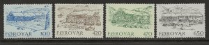 Faroe Islands Scott catalog # 152-155 Mint NH