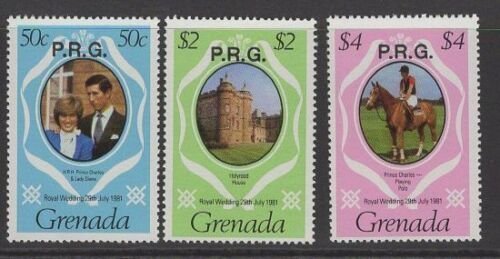 GRENADA SGO17/9 1981 ROYAL WEDDING OFFICIALS MNH 