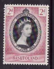 Barbados-Sc#234- id13-unused VLH QEII Coronation set-1953-any rainbow