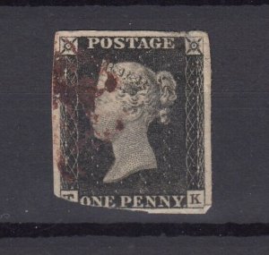 GB QV 1840 1d Penny Black BP10113