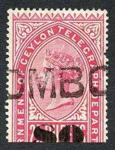 Ceylon Telegraph SGT118 80c on 25r Carmine only 4000 printed Cat 16 pounds