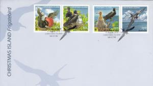 Christmas Island 2010 FDC Scott #487-#488 Set of 2 pairs Frigatebirds WWF