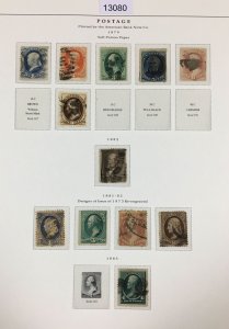 MOMEN: US STAMPS  1879 USED COLLECTION LOT #13080