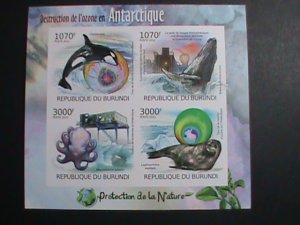 ​BURUNDI STAMP-2012-SC#1113 DESTRUCTION OF ANTARCTIC OZONE LAYER IMPERF S/S