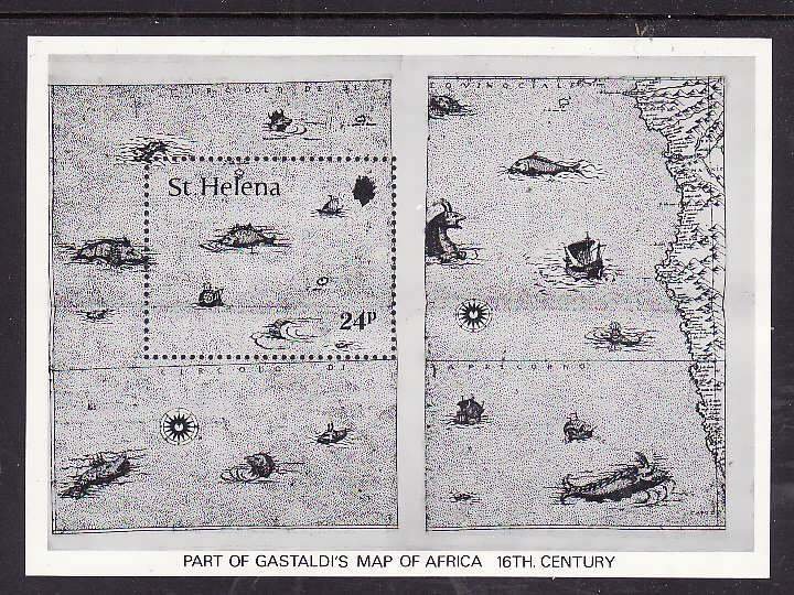 St. Helena-Sc#352 id7-unused NH sheet-Maps-1981-