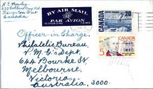 1968 - Kingston, Ont - Philatelic Bureau - Cover to Australia - F36100