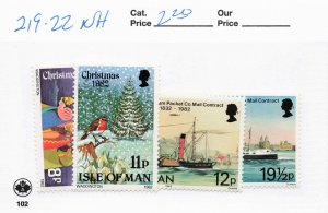 ISLE OF MAN  219-22   MNH