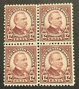 Scott#: 693 - Grover Cleveland 12c Block of Four (4) Mint VLH - Lot 4