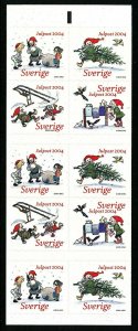 Sweden 2004 Booklet Christmas; santas.  MNH