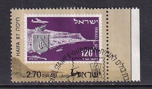 Israel  #963  used  1987  stamp frpm sheet  HAIFA '87