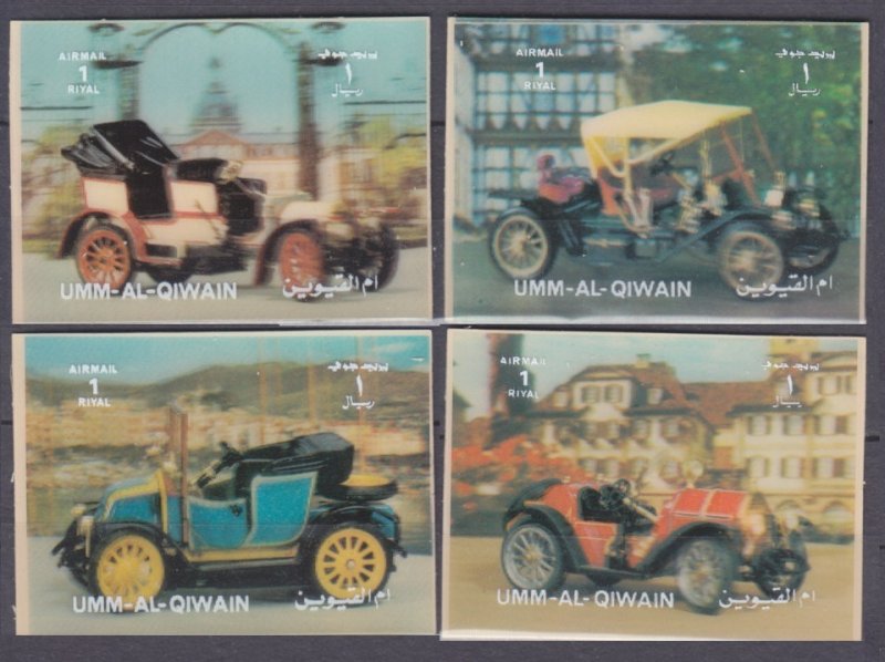 1972 Umm Al Qiwain 1582-?( 4v ) Cars