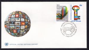 UN New York 316-317 Economic UN Cachet U/A FDC