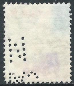 Ceylon, Sc #209, 50c Used (Perfin)