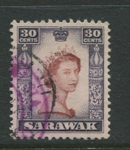 Sarawak -Scott 207 - QEII Definitives - 1955 - Used - Single 30c Stamp