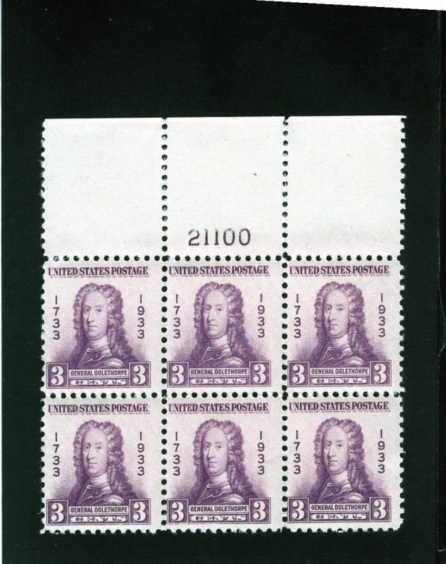 726 Oglethorpe, MNH Top PB/6 (#21100)