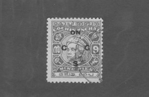 INDIA COCHIN ANGHAL 093 USED BIN $0.50