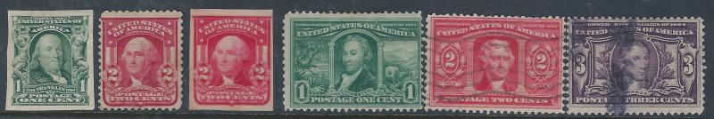 U.S. 314-325 MINT & USED SCV $93.00 STARTS AT 15% OF CAT VALUE