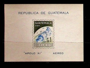 GUATEMALA Sc C446 NH SOUVENIR SHEET OF 1969 - SPACE