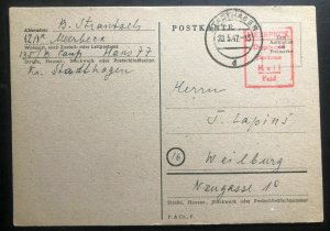 1947 Meerbeck Stadthagen Germany Displaced Person DP Latvian Camp PC Cover B 